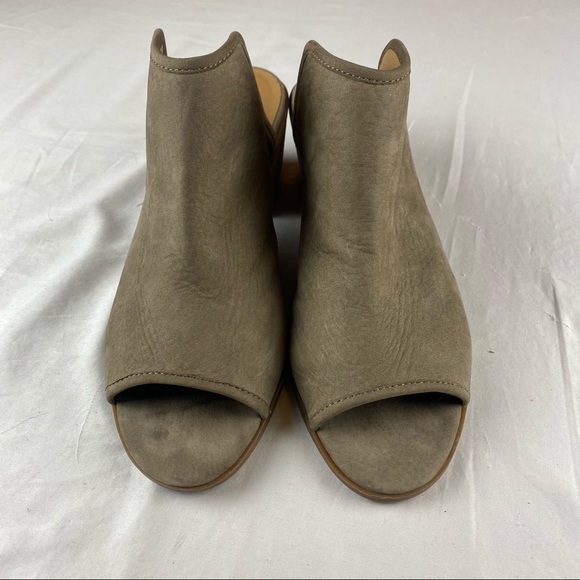 Lucky Brand Baldomero Heel Leather Slide Mules - Picture 2 of 12